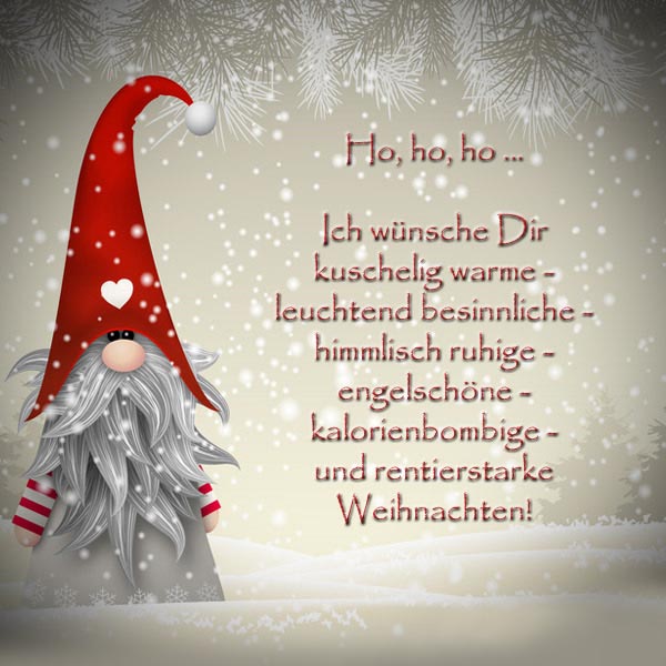 Открытка-поздравление с католичсеким Рождеством на немецком языке