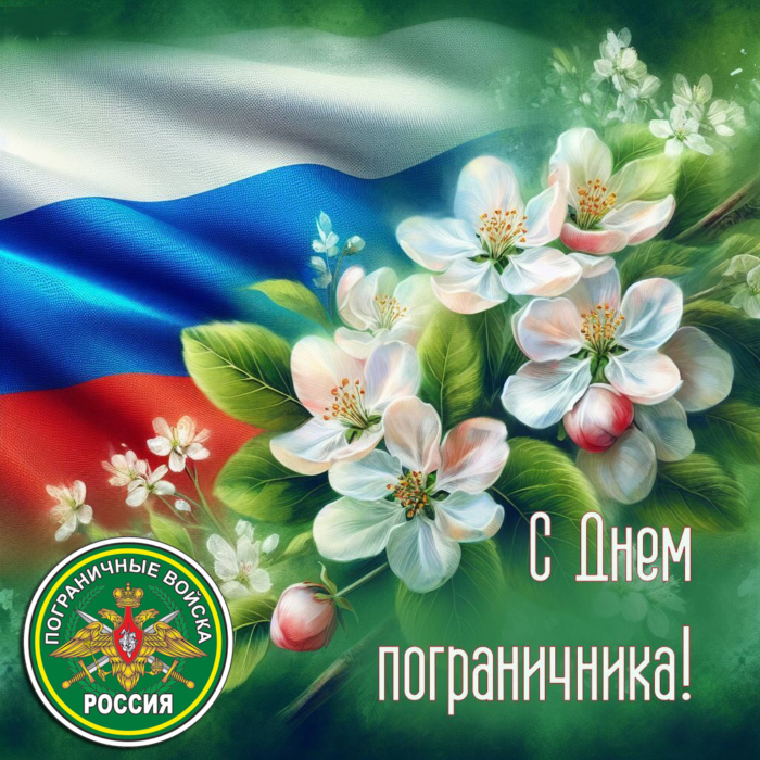 Красивая открытка на день пограничника 2025